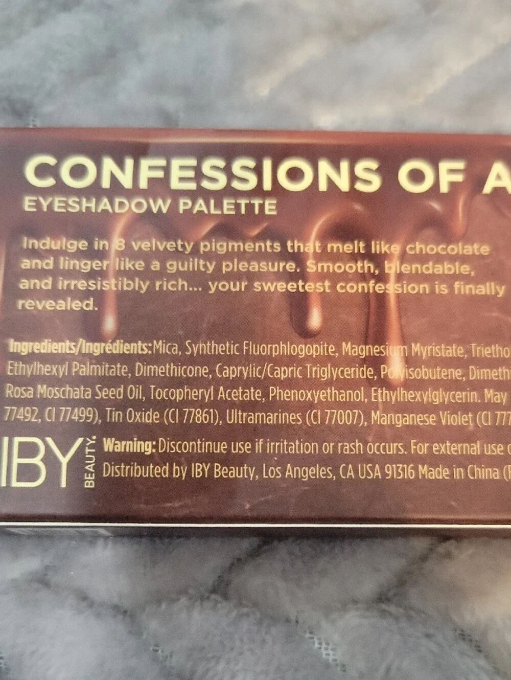 IBY Beauty 'Confessions of a Chocolatier' Eyeshadow Palette - Brown
